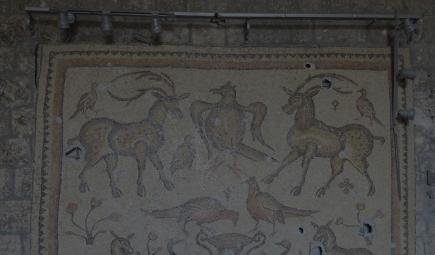 A damaged mosaic in Syria
